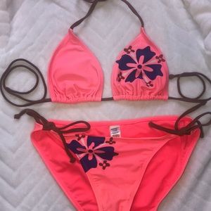 Hot pink bikini